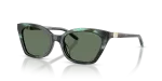 แว่นกันแดด Emporio Armani EA4284U-646382 Shiny Havana Green Dark Green แว่นกันแดด Emporio Armani EA4284U-646382 มุมเฉียง สี Shiny Havana Green สำหรับผู้หญิง