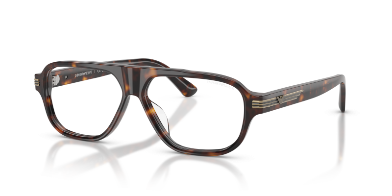 แว่นกันแดด Emporio Armani EA4285U-50261W ฮาวานาประกาย เลนส์ใส ทรงนักบิน