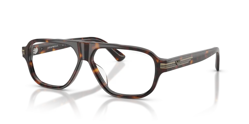 แว่นกันแดด Emporio Armani EA4285U-50261W ฮาวานาประกาย เลนส์ใส ทรงนักบิน