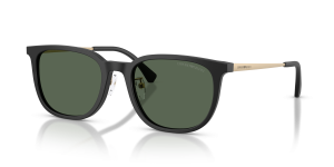 แว่นกันแดด Emporio Armani EA4286D-500171 ดำด้าน ขาแว่นโทนทอง เลนส์เขียวเข้ม มุมสามส่วนสี่