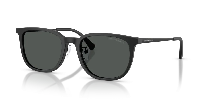 แว่นกันแดด Emporio Armani EA4286D-500187 Matte Black Dark Grey แว่นกันแดด Emporio Armani EA4286D-500187 ดำด้าน เลนส์เทาเข้ม มุมสามส่วนสี่