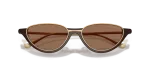 แว่นกันแดด Emporio Armani EA4288U-645873 Shiny Brown Dark Brown แว่นกันแดด Emporio Armani EA4288U-645873 close-up ด้านหน้า