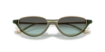 แว่นกันแดด Emporio Armani EA4288U-65002A Shiny Transparent Green Green Gradient Green แว่นกันแดด Emporio Armani EA4288U-65002A close-up ด้านหน้า