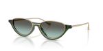 แว่นกันแดด Emporio Armani EA4288U-65002A Shiny Transparent Green Green Gradient Green แว่นกันแดด Emporio Armani EA4288U-65002A มุมเฉียง สีเขียวใสมันเงา สำหรับผู้หญิง