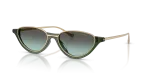 แว่นกันแดด Emporio Armani EA4288U-65002A Shiny Transparent Green Green Gradient Green แว่นกันแดด Emporio Armani EA4288U-65002A มุมเฉียง สีเขียวใสมันเงา สำหรับผู้หญิง