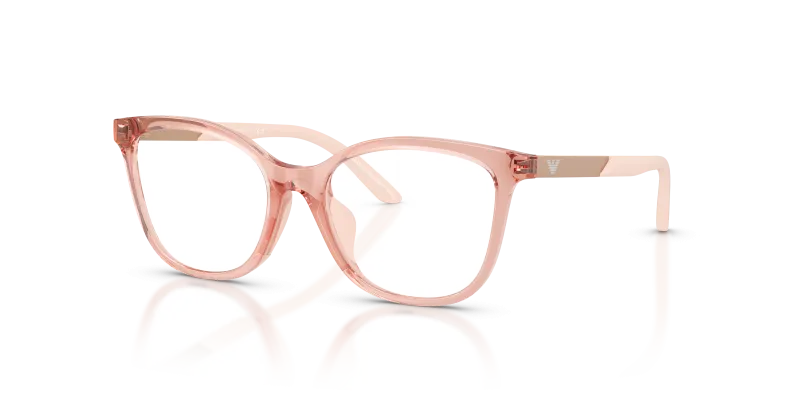 กรอบแว่นสายตา Emporio Armani EK3011U-6346 Shiny Transparent Pink Emporio Armani EK3011U 6346 แว่นสายตาสีชมพูโปร่งใสประกาย สำหรับผู้หญิง