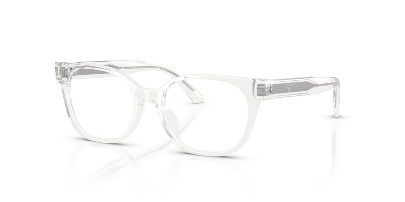 แว่นสายตา Emporio Armani EK3014U-6344 มุมเฉียง สีใสประกาย สำหรับเด็กผู้หญิง