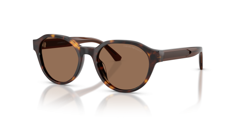 แว่นกันแดด Emporio Armani EK4008U-502673 มุมเฉียง สีฮาวานาประกาย สำหรับเด็กผู้ชาย
