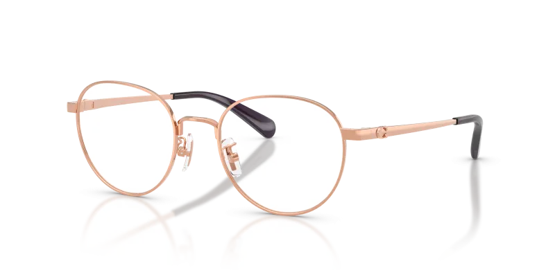 กรอบแว่นสายตา Coach HC5209-9407 Shiny Rose Gold แว่นสายตา Coach HC5209-9407 สีทองชมพูประกาย มุมสามส่วนสี่