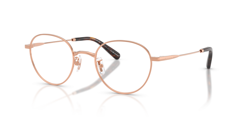 กรอบแว่นสายตา Coach HC5213TD-9407 Shiny Rose Gold แว่นสายตา Coach HC5213TD-9407 ทองชมพูประกาย มุมสามส่วนสี่