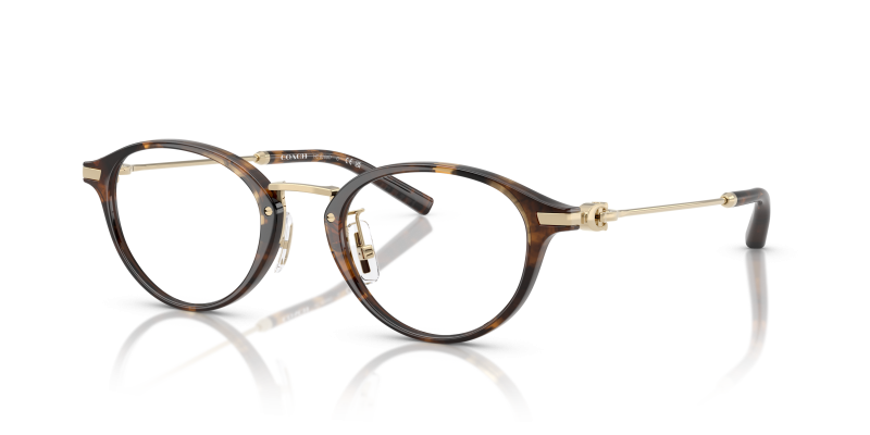 กรอบแว่นสายตา Coach HC6268D-5120 Dark Tortoise Coach HC6268D-5120 5120 แว่นสายตาทรงกลมลายเต่าเข้ม สำหรับผู้หญิง
