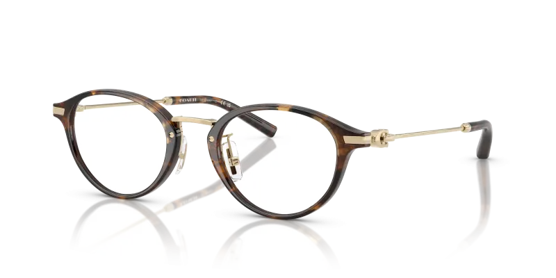 กรอบแว่นสายตา Coach HC6268D-5120 Dark Tortoise Coach HC6268D-5120 5120 แว่นสายตาทรงกลมลายเต่าเข้ม สำหรับผู้หญิง