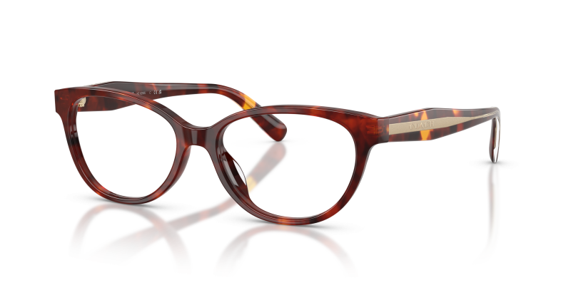 กรอบแว่นสายตา Coach HC6293U-5938 Walnut Tortoise Coach HC6293U-5938 5938 แว่นสายตาทรงสี่เหลี่ยมลาย Walnut Tortoise ผู้หญิง