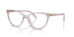 กรอบแว่นสายตา Coach HC6304U-5962 Transparent Mauve แว่นสายตา Coach HC6304U-5962 สีม่วงซีดโปร่งใส มุมสามส่วนสี่