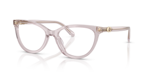 แว่นสายตา Coach HC6304U-5962 สีม่วงซีดโปร่งใส มุมสามส่วนสี่