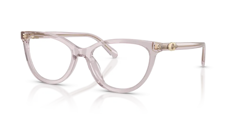 กรอบแว่นสายตา Coach HC6304U-5962 Transparent Mauve แว่นสายตา Coach HC6304U-5962 สีม่วงซีดโปร่งใส มุมสามส่วนสี่