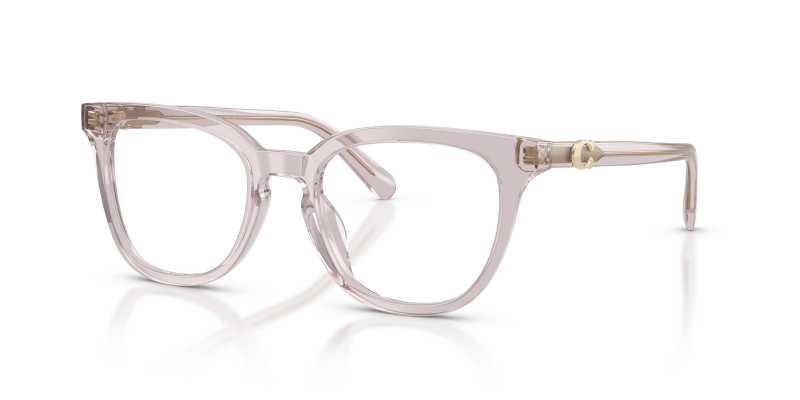 กรอบแว่นสายตา Coach HC6305U-5962 Transparent Mauve แว่นสายตา Coach HC6305U-5962 สีม่วงซีดโปร่งใส มุมสามส่วนสี่