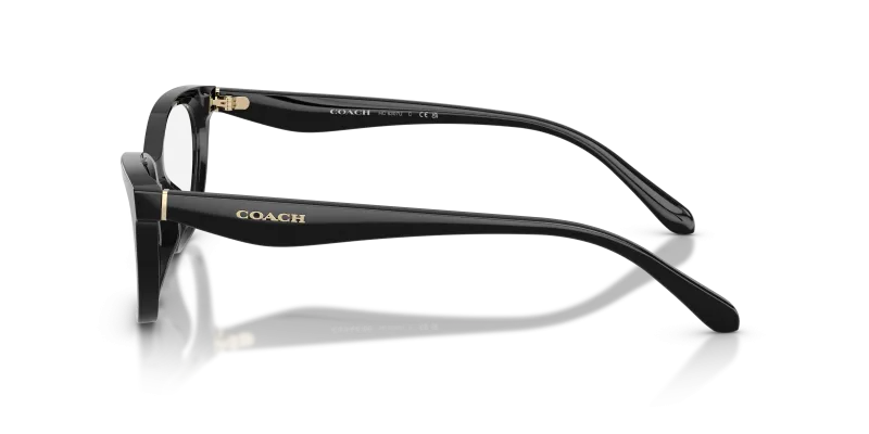 แว่นสายตา Coach HC6307U-5002 สีดำขัดเงา มุมด้านข้าง