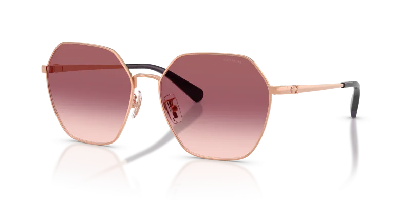 แว่นกันแดด Coach HC7194-94077W Shiny Rose Gold Violet Gradient แว่นกันแดด Coach HC7194-94077W ทองชมพูประกาย เลนส์ไล่ระดับสีม่วง