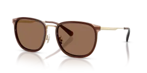 แว่นกันแดด Coach HC7195-947473 ทองอ่อนซาตินผสมน้ำตาล เลนส์น้ำตาลสด