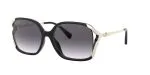 แว่นกันแดด Coach HC8280U-50028G Black Grey Gradient Coach HC8280U-50028G 50028G close-up ด้านหน้า