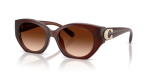 แว่นกันแดด Coach HC8407U-584174 Milky Hazelnut Brown Gradient Coach HC8407U-584174 584174 แว่นกันแดดทรงรีสีฮาเซลนัทมิลกี้ ผู้หญิง