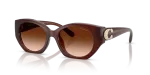 แว่นกันแดด Coach HC8407U-584174 Milky Hazelnut Brown Gradient Coach HC8407U-584174 584174 แว่นกันแดดทรงรีสีฮาเซลนัทมิลกี้ ผู้หญิง
