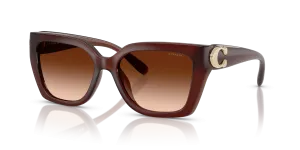 Coach HC8408F-584174 584174 แว่นกันแดดสีฮาเซลนัทมิลกี้ สำหรับผู้หญิง