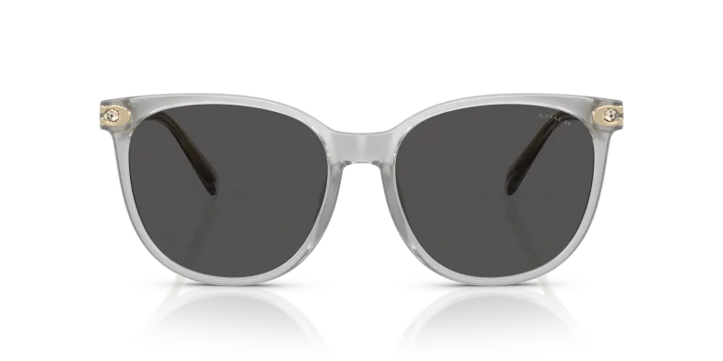 แว่นกันแดด Coach HC8414BD-561487 Transparent Dove Grey Dark Grey Coach HC8414BD-561487 561487 ด้านหน้า