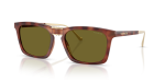 Coach HC8455 5774/2 แว่นกันแดดลายกระสีคาราเมล เลนส์เขียวสด สำหรับผู้ชาย
