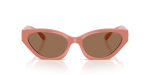 แว่นกันแดด Coach HC8459U-595573 Coral Brown Solid แว่นกันแดด Coach HC8459U-595573 ด้านหน้า