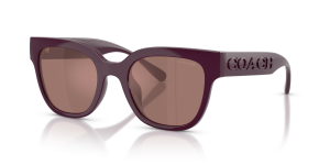 แว่นกันแดด Coach HC8460U-59596G มุมเฉียง สีม่วง สำหรับผู้หญิง