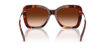 แว่นกันแดด Coach HC8461U-593874 Walnut Tortoise Brown Gradient แว่นกันแดด Coach HC8461U-593874 มุมด้านหลัง ขาแว่นโลหะทองอ่อน