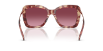 แว่นกันแดด Coach HC8461U-59608H Purple Tortoise Burgundy Gradient แว่นกันแดด Coach HC8461U-59608H มุมด้านหลัง ขาแว่นโลหะทองชมพู