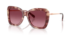 แว่นกันแดด Coach HC8461U-59608H เลนส์ไล่ระดับสีเบอร์กันดี มุมสามส่วนสี่