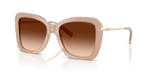 แว่นกันแดด Coach HC8461U-598074 เลนส์ไล่ระดับสีน้ำตาล มุมสามส่วนสี่