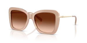แว่นกันแดด Coach HC8461U-598074 เลนส์ไล่ระดับสีน้ำตาล มุมสามส่วนสี่