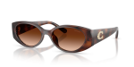 แว่นกันแดด Coach HC8462U-512074 Dark Tortoise Brown Gradient แว่นกันแดด Coach HC8462U-512074 มุมเฉียง สีลายเต่าเข้ม สำหรับผู้หญิง