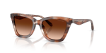 แว่นกันแดด Coach HC8464U-596574 Pecan Watercolor Brown Gradient แว่นกันแดด Coach HC8464U-596574 เลนส์ไล่ระดับสีน้ำตาล มุมสามส่วนสี่