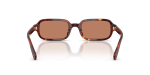 แว่นกันแดด Coach HC8465U-593873 Walnut Tortoise Light Brown แว่นกันแดด Coach HC8465U-593873 มุมด้านหลัง ขาแว่นด้านใน