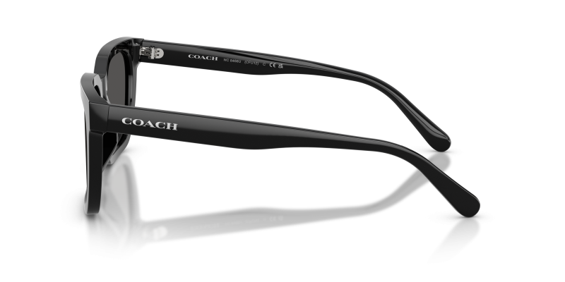 แว่นกันแดด Coach HC8466U-500287 มุมด้านข้าง ทรงสี่เหลี่ยมจัตุรัสขอบเต็ม