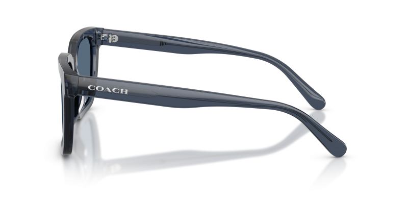 แว่นกันแดด Coach HC8466U-597280 มุมด้านข้าง ทรงสี่เหลี่ยมจัตุรัสขอบเต็ม