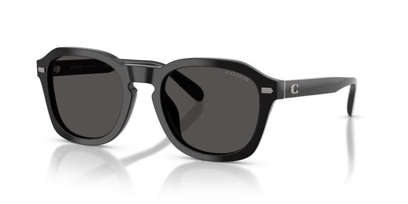 แว่นกันแดด Coach HC8467U-500287 Black Grey Solid แว่นกันแดด Coach HC8467U-500287 ดำขัดเงา เลนส์เทาสดสีเดียว