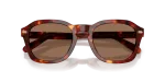 แว่นกันแดด Coach HC8467U-593873 Walnut Tortoise Brown Solid แว่นกันแดด Coach HC8467U-593873 ระยะใกล้ด้านหน้า