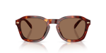แว่นกันแดด Coach HC8467U-593873 Walnut Tortoise Brown Solid แว่นกันแดด Coach HC8467U-593873 มุมด้านหน้า