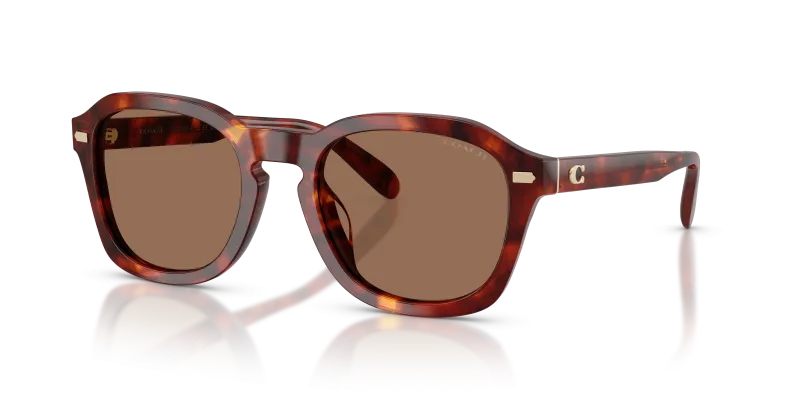 แว่นกันแดด Coach HC8467U-593873 Walnut Tortoise Brown Solid แว่นกันแดด Coach HC8467U-593873 ลายกระโทนน้ำตาลวอลนัท เลนส์น้ำตาลสด
