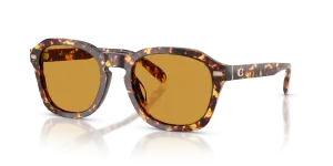 แว่นกันแดด Coach HC8467U-5974/3 ลายกระโทนมัสตาร์ด เลนส์มัสตาร์ด