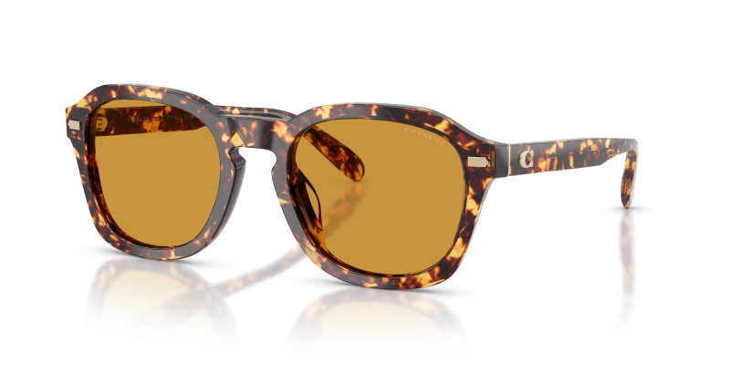 แว่นกันแดด Coach HC8467U-5974/3 Mustard Tortoise Mustard Solid แว่นกันแดด Coach HC8467U-5974/3 ลายกระโทนมัสตาร์ด เลนส์มัสตาร์ด