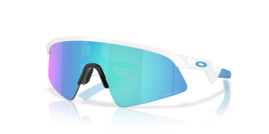 Oakley Resistor Sweep OJ9015-01 901501 แว่นกันแดดเด็กสีขาวขัดเงา เลนส์ Prizm Sapphire