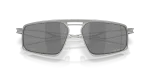 แว่นกันแดด Oakley Bushwick OO6031-05 Satin Chrome Prizm Black Polarized Oakley OO6031-05 603105 close-up ด้านหน้า